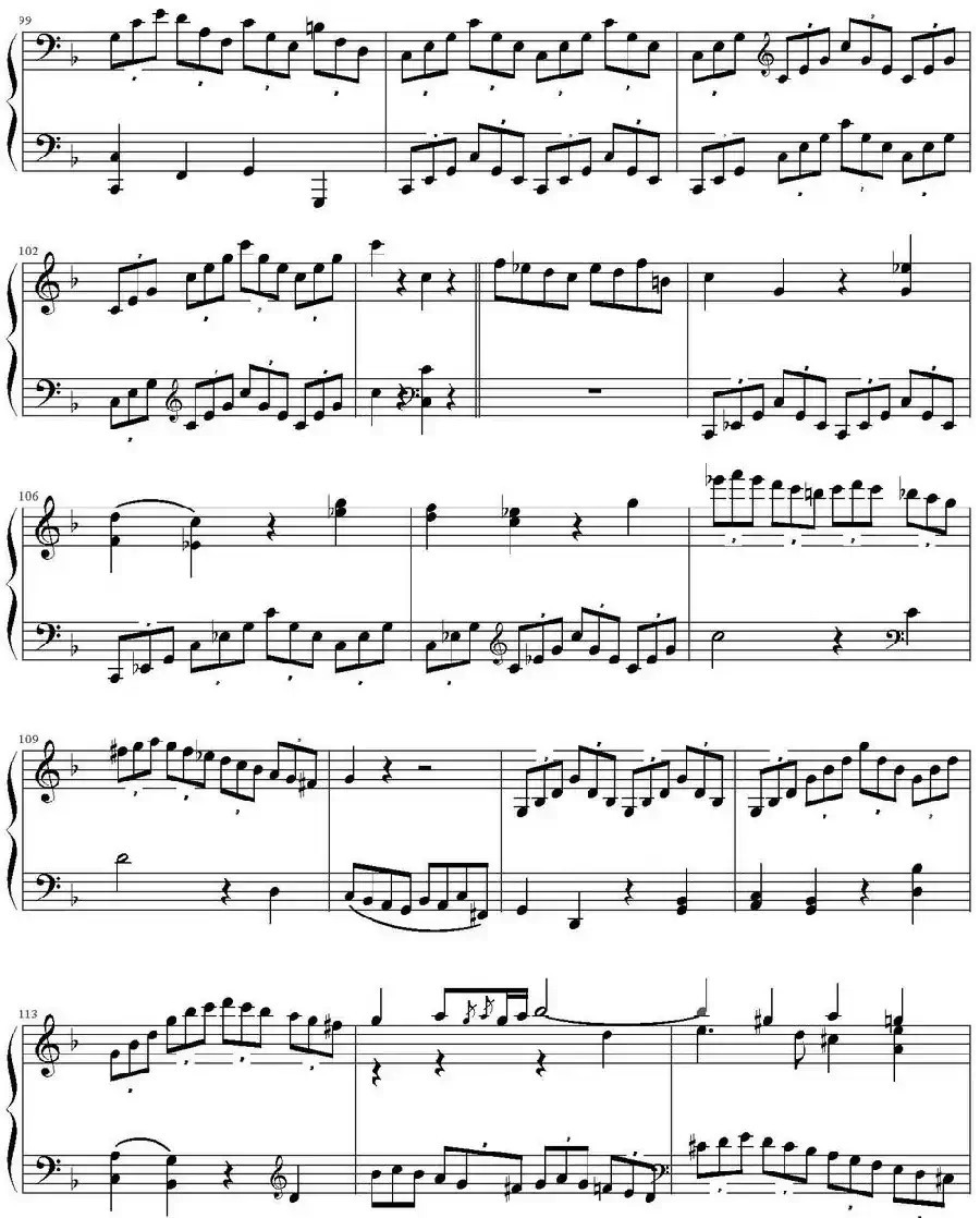 F大调奏鸣曲第一乐章 