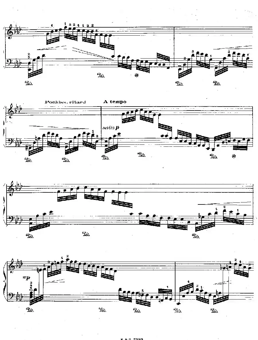 12 Etudes For The Left Hand Op.92 No.10（12首为左手而作的钢琴练习曲）