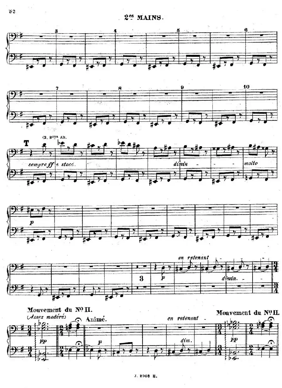 Symphony on a French Mountain Air Op.25（法国山歌交响曲·双钢琴·Ⅲ）