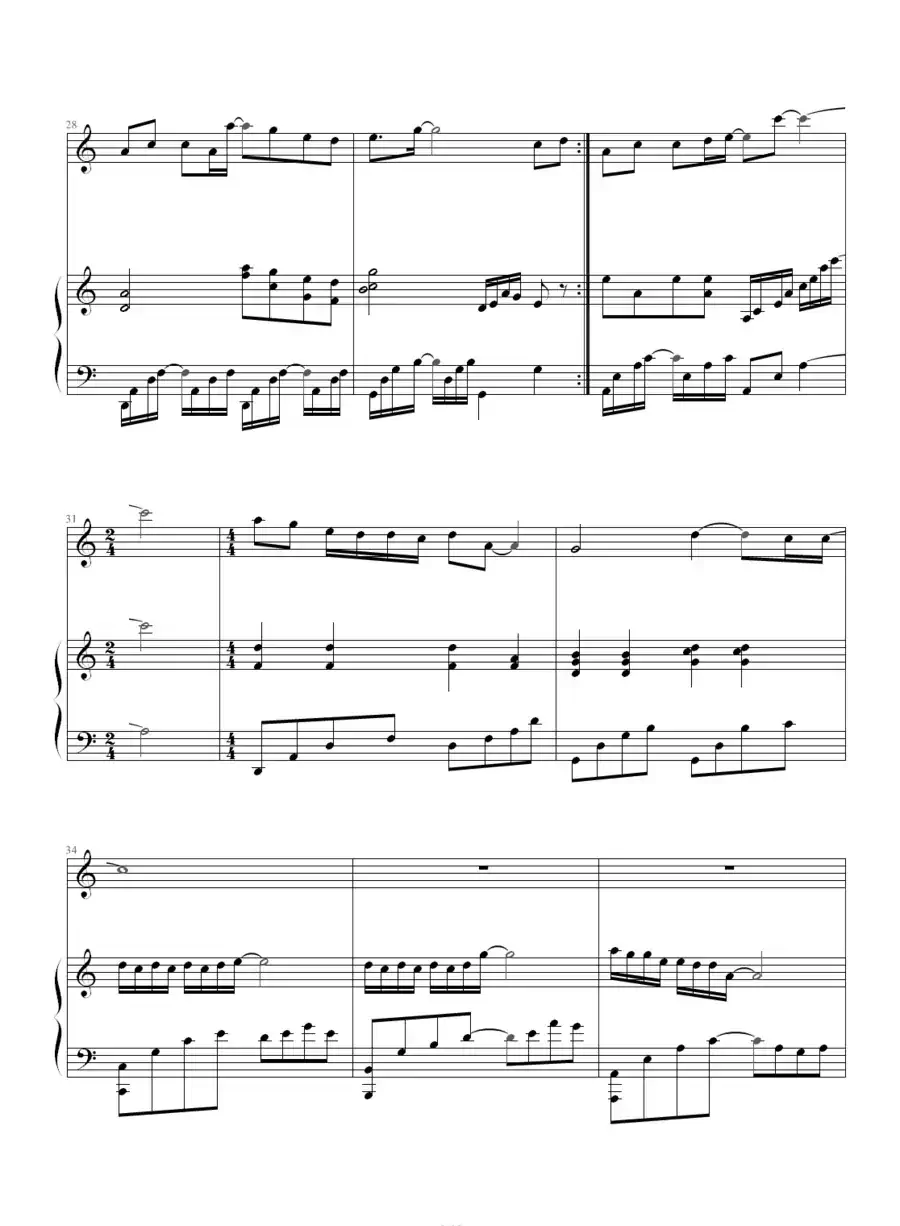 萤火（钢琴伴奏谱）