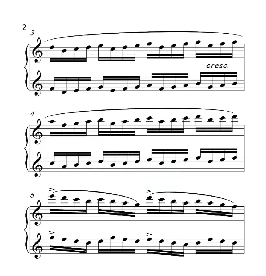 第六级A组 练习曲(中国音乐学院钢琴考级作品1~6级)