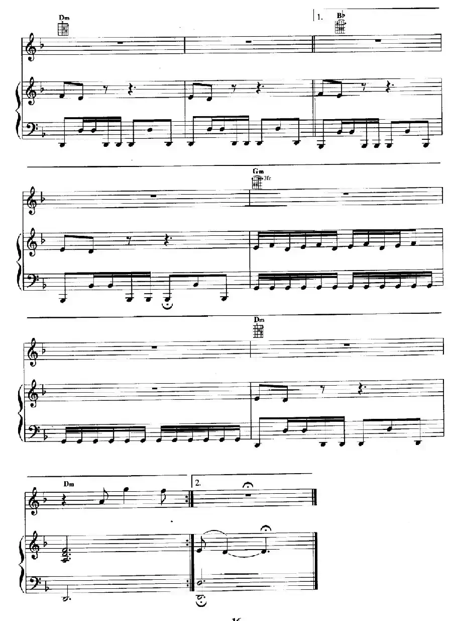 电影配乐大师莫瑞康最佳20首钢琴谱（Best of Ennio Morricone·3）