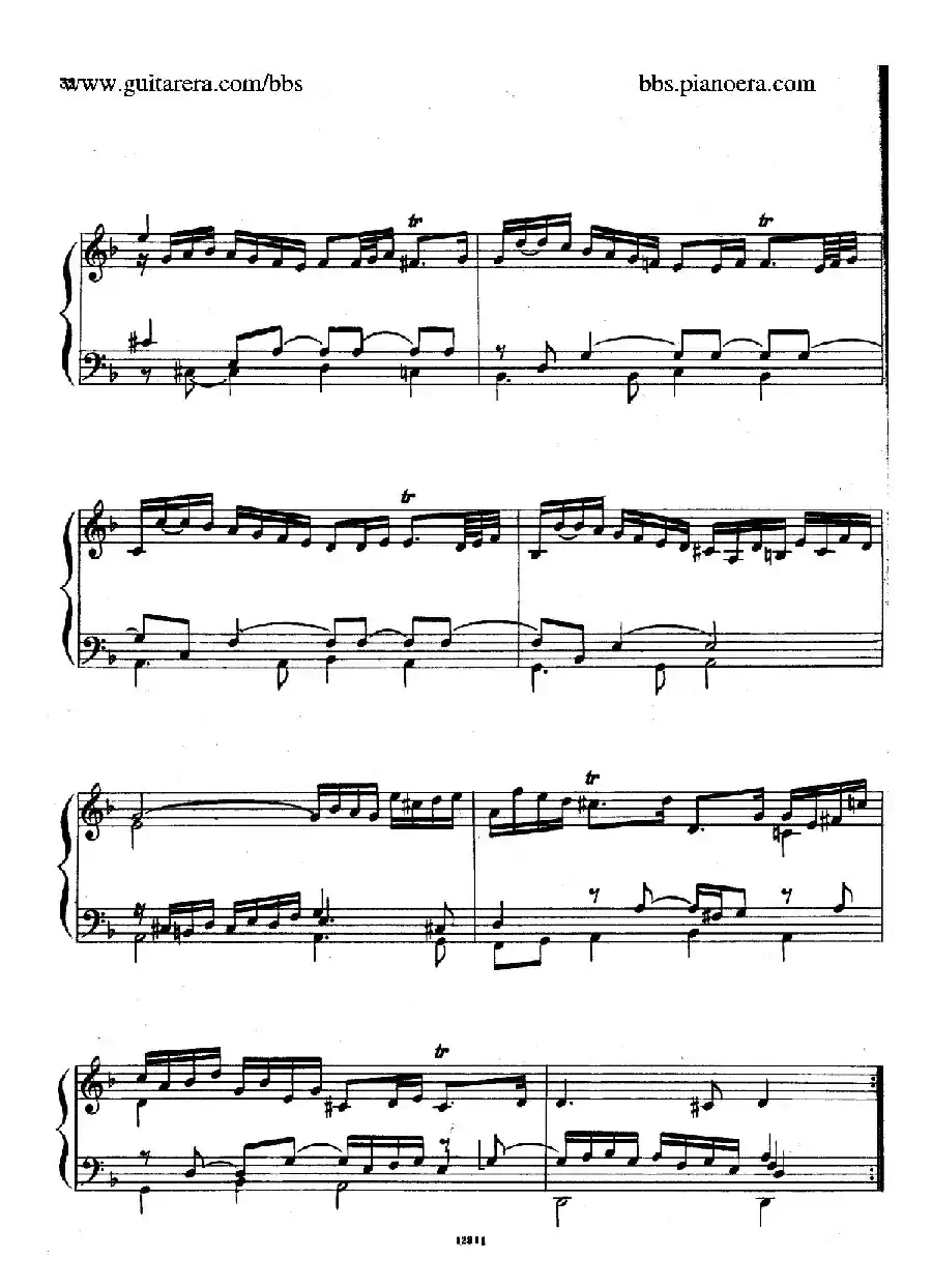 Suite No.3 in d Minor HWV 428（d小调第三组曲）