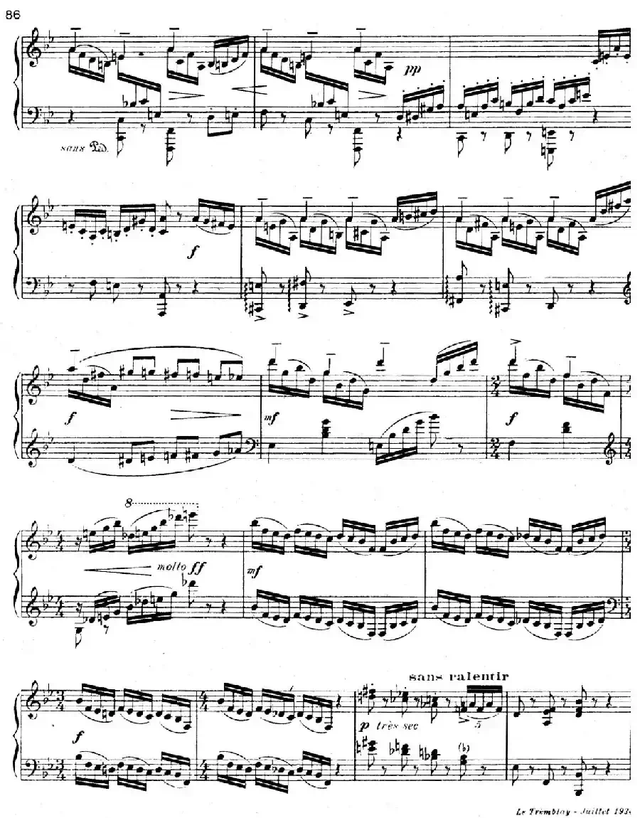 Presto in B-Flat Majo（降B大调急板）