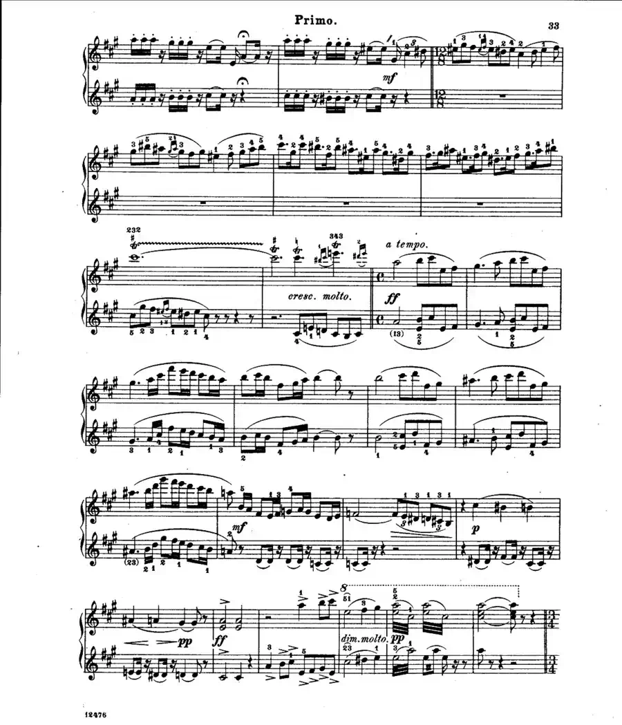 L'Arlesienne Suite No·2（阿莱城姑娘·第二组曲·四手联弹）