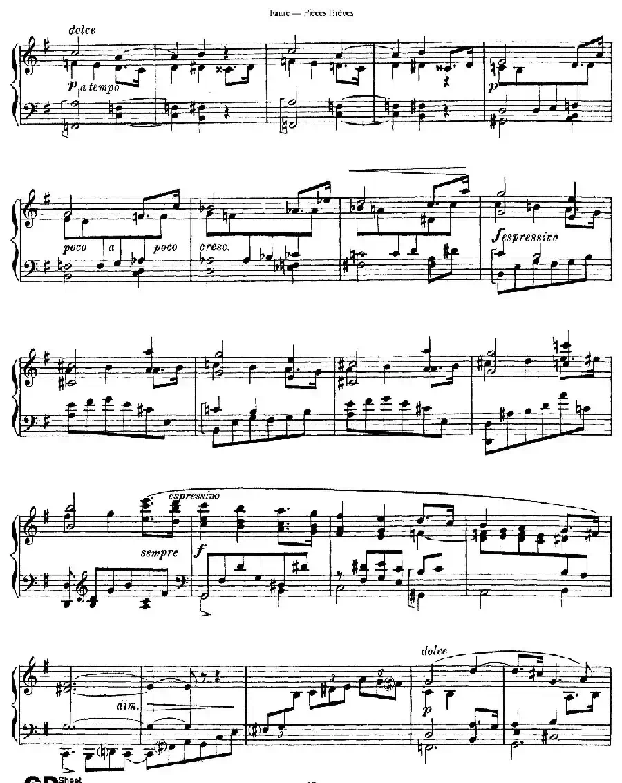 Pieces Breves Op.84（Ⅳ）