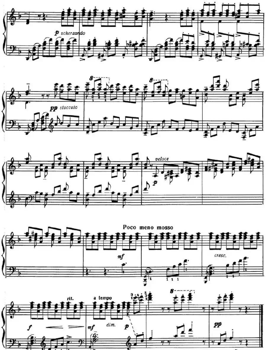 拉赫玛尼诺夫 音画练习曲16或17 Etudes tableaux Op.39 No.8