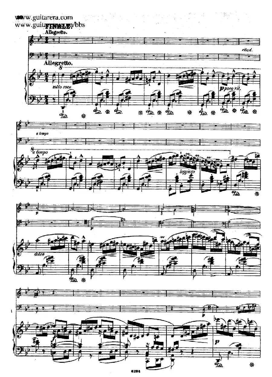 Piano Trio in g Minor Op.8（g小调钢琴三重奏）