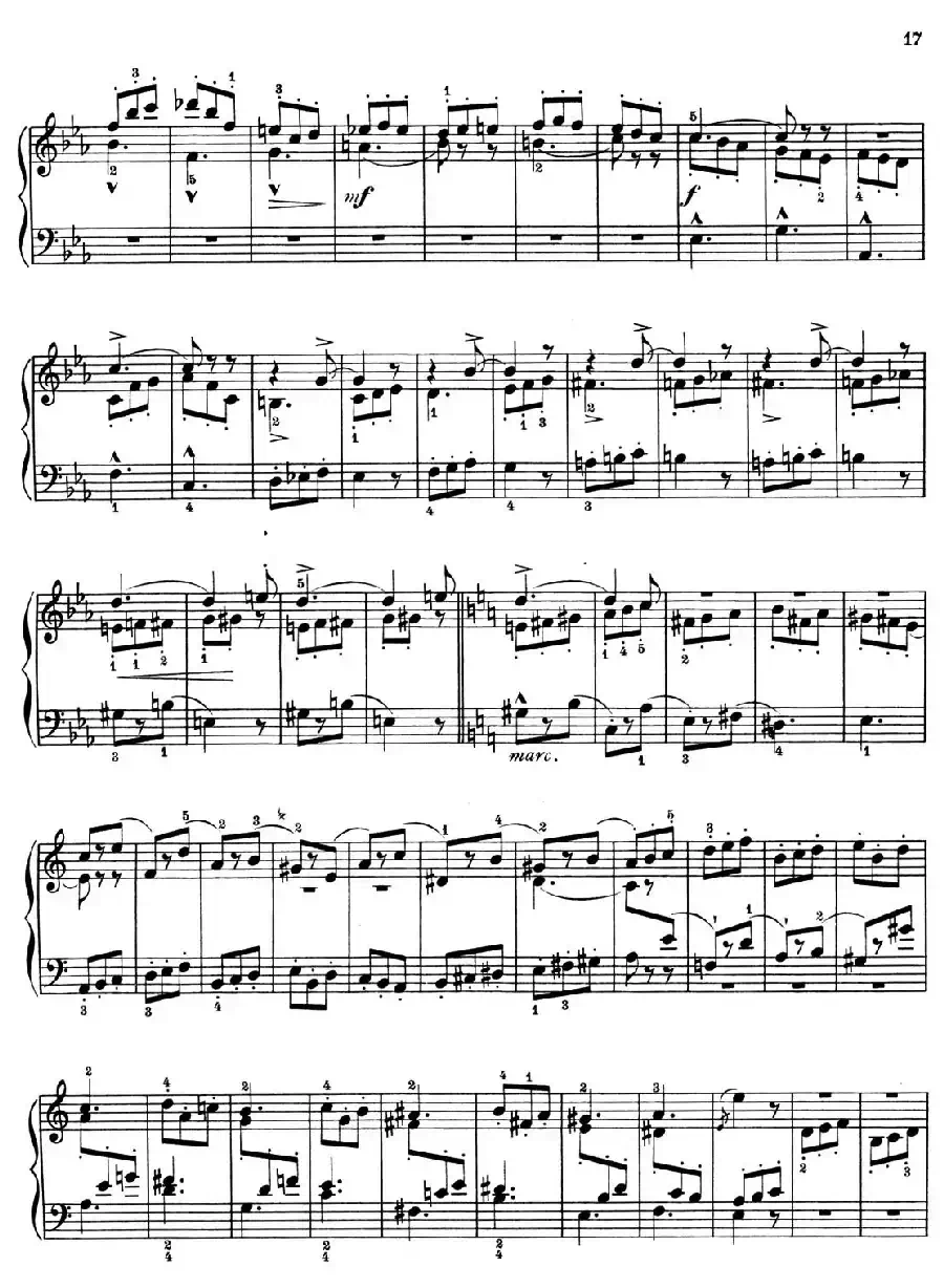 a小调第一组曲 Op.69（5、FUGA）