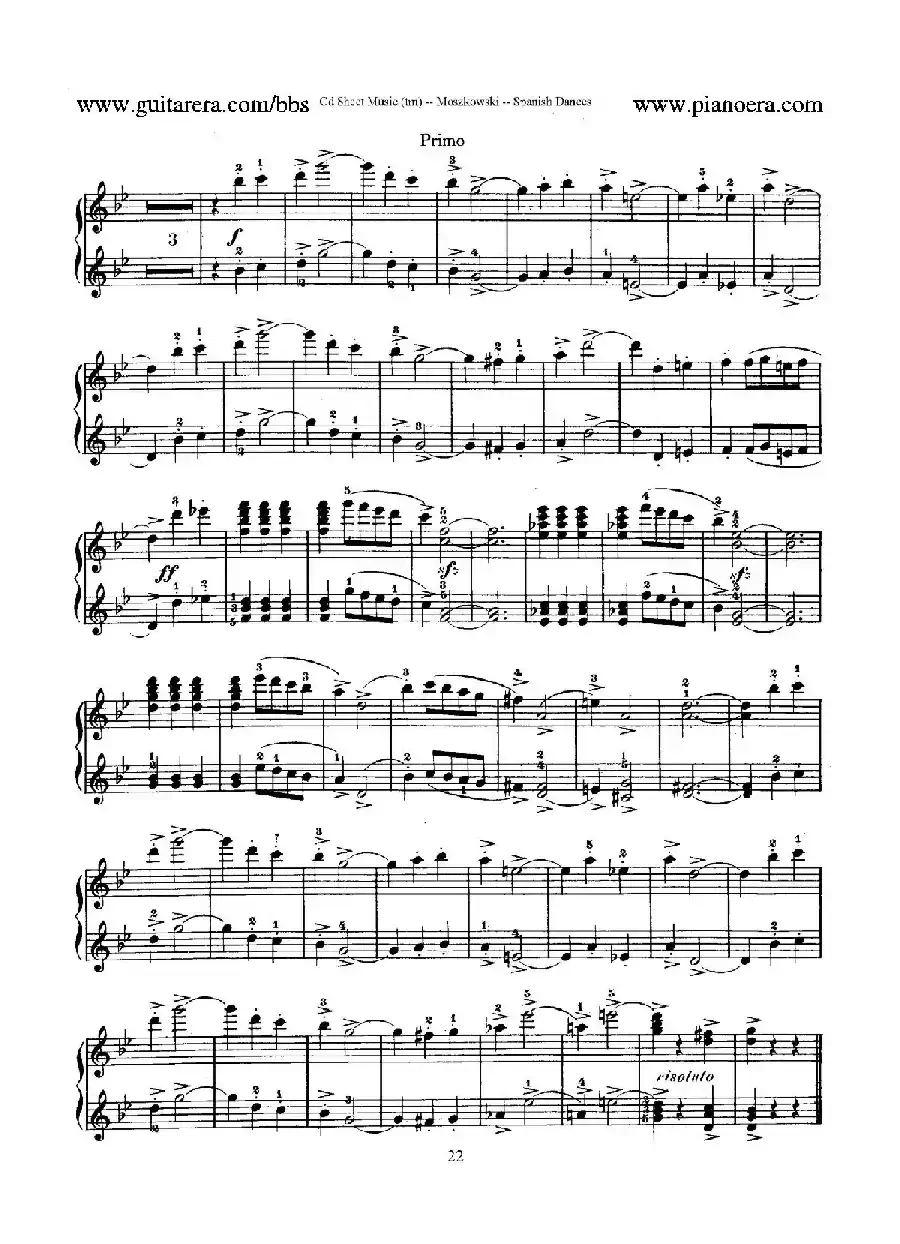 Spanish Dances Op.12（西班牙舞曲·四手联弹版）