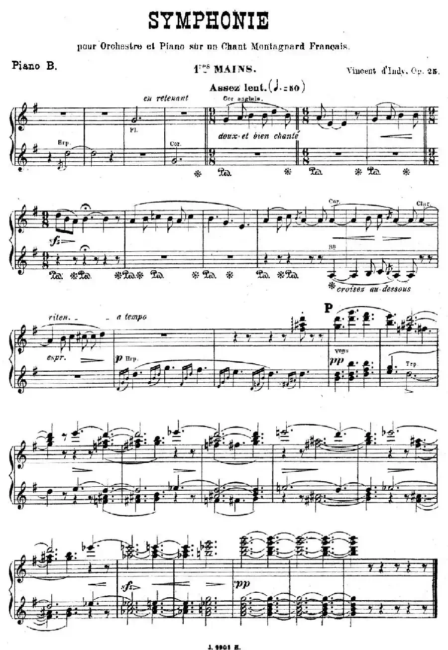 Symphony on a French Mountain Air Op.25（法国山歌交响曲·双钢琴·Ⅱ）