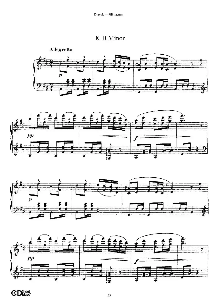 12 Silhouettes Op.8（12首剪影·8）