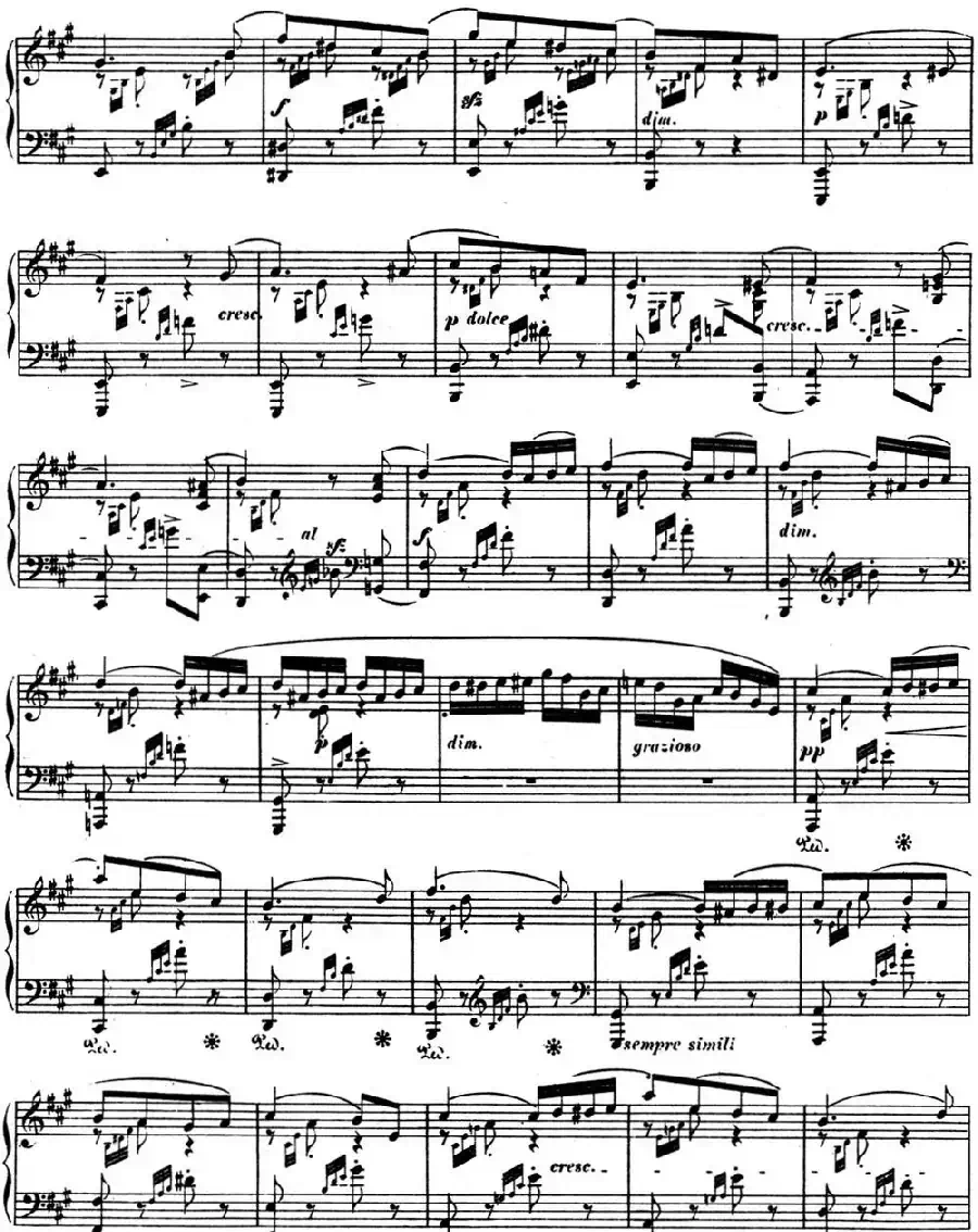 门德尔松无词歌Op.62(NO.6)