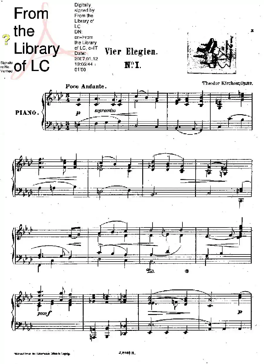 Vier Elegien Op.37（4首悲歌·1）
