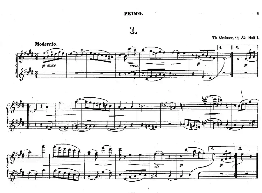 Zwolf Original-Compositionen fur Pianoforte zu 4 Handen Op.57（12首四手联弹小品·1）