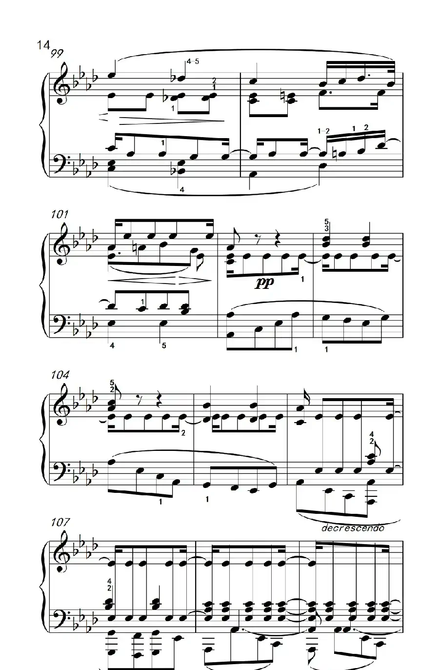 奏鸣曲 Opus 10 Nr.1 第二乐章（贝多芬奏鸣曲集 2）