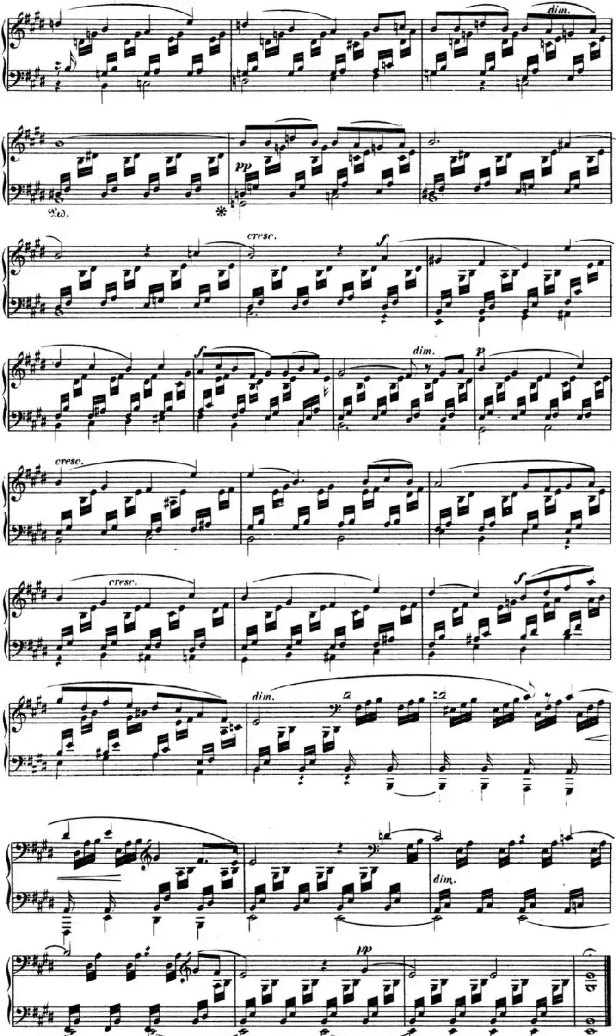 门德尔松无词歌Op.19（NO.1）