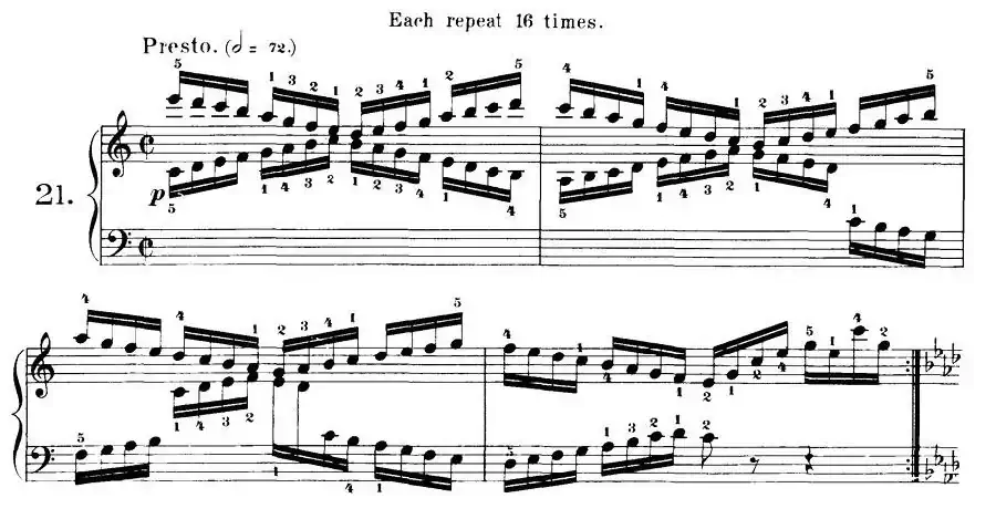 Czerny - 40 Daily Exerci Op.337（20—25）（40首日常训练曲）