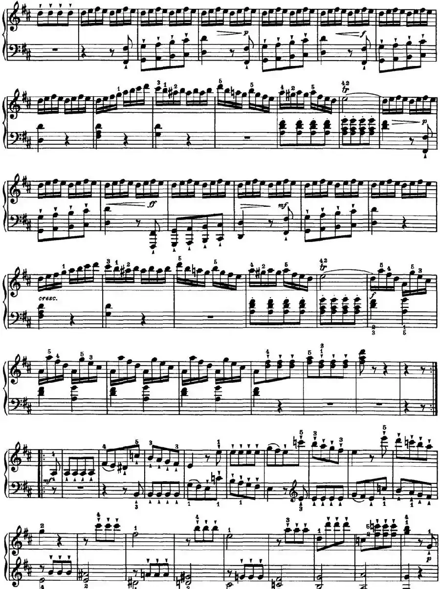 海顿 钢琴奏鸣曲 Hob XVI 32 in B minor