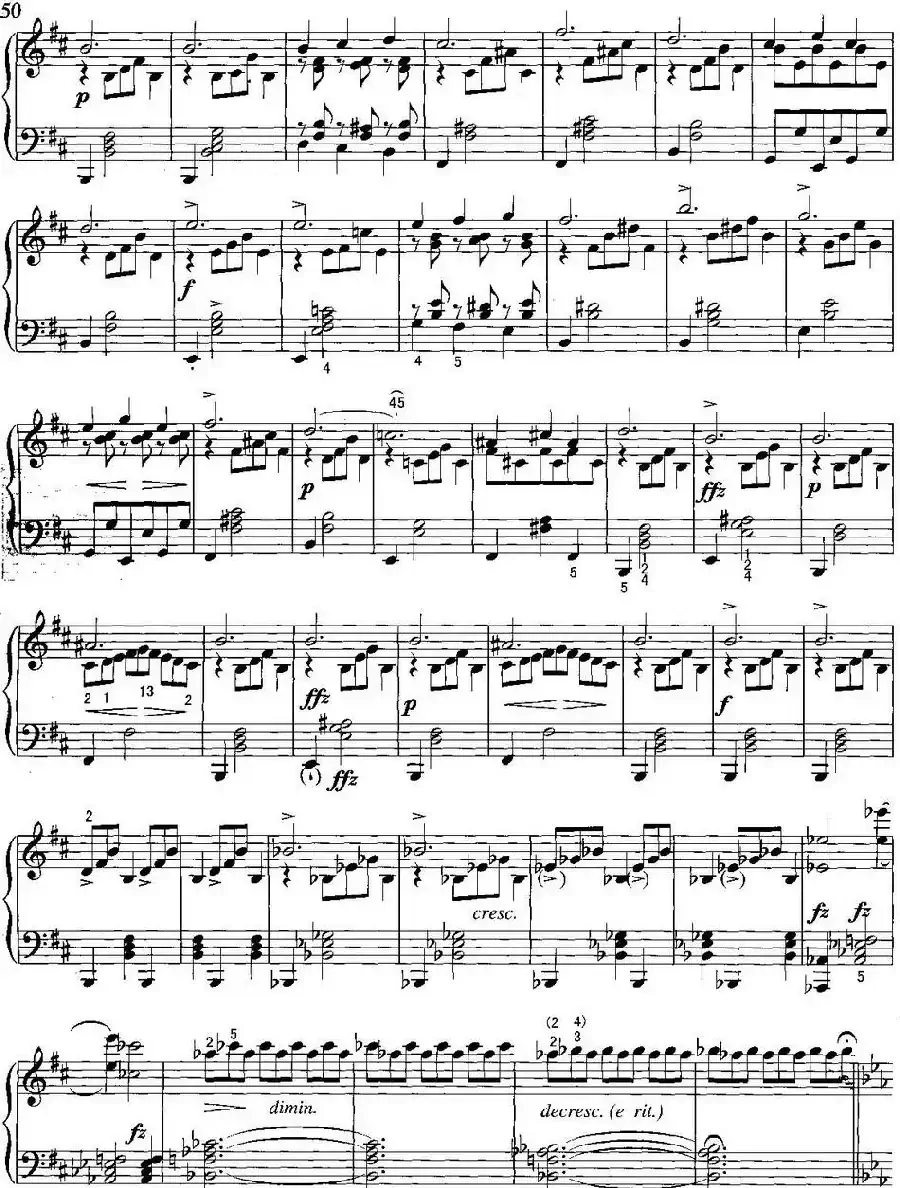 不可不弹的世界钢琴名曲：即兴曲（第2首）