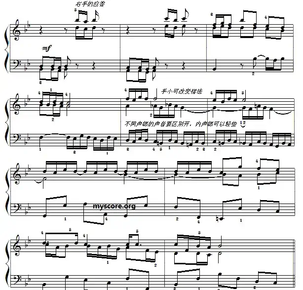 巴赫初级钢琴曲之二十六:波罗涅兹舞曲