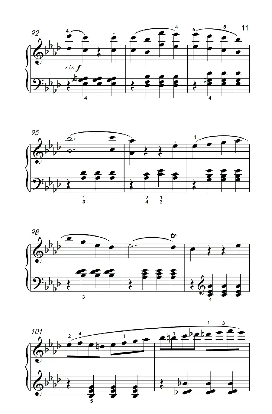 奏鸣曲 Opus 2 Nr.1 第四乐章(贝多芬奏鸣曲集 1)