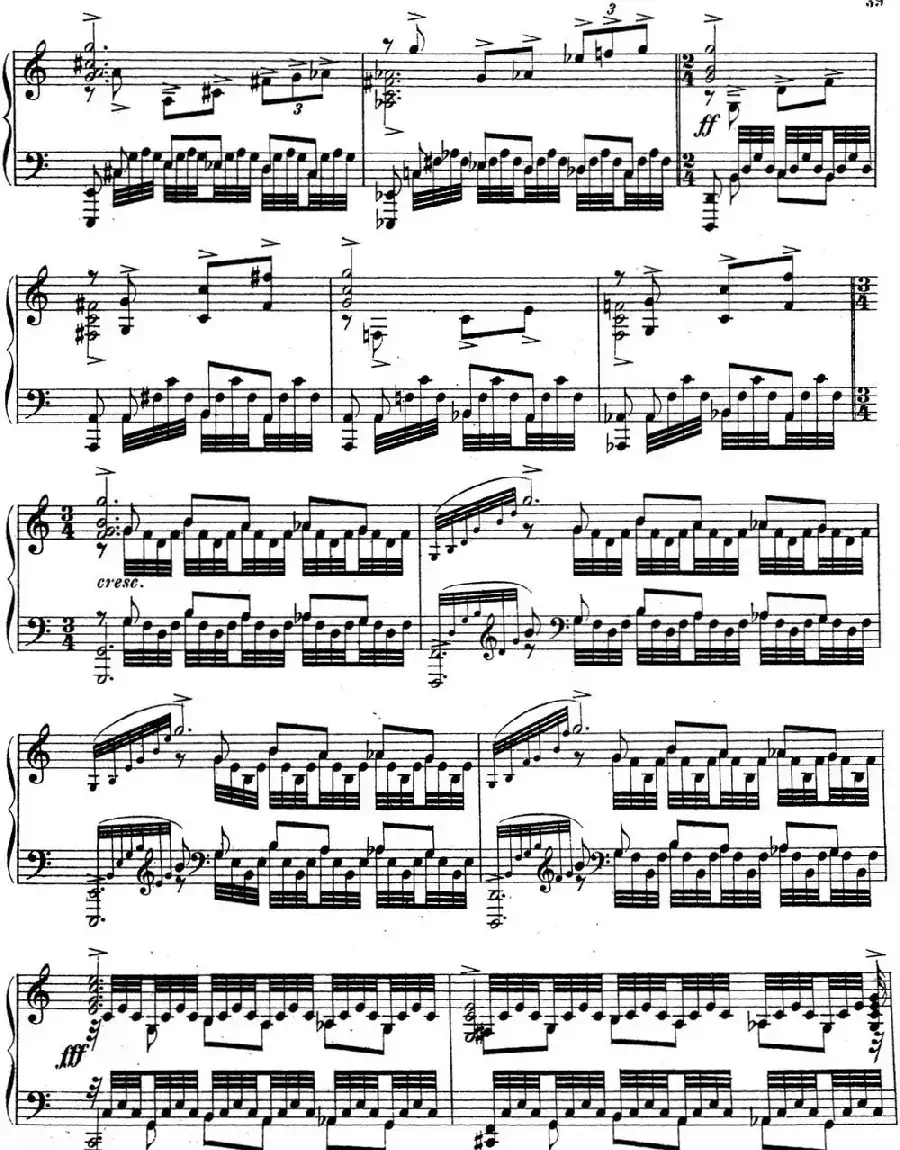 拉赫玛尼诺夫 音乐瞬间 Op.16 No.6 C大调