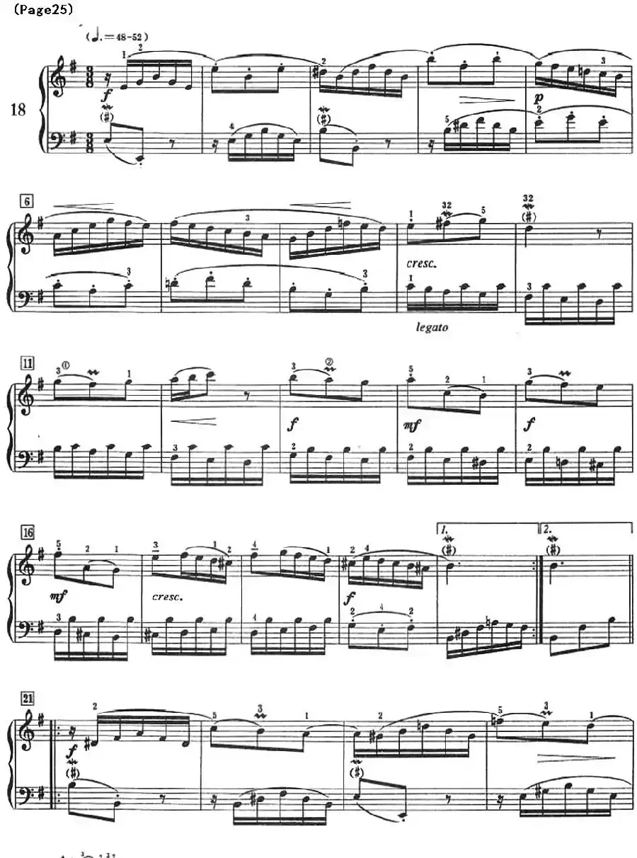 巴赫小前奏曲（NO.17-NO.18）