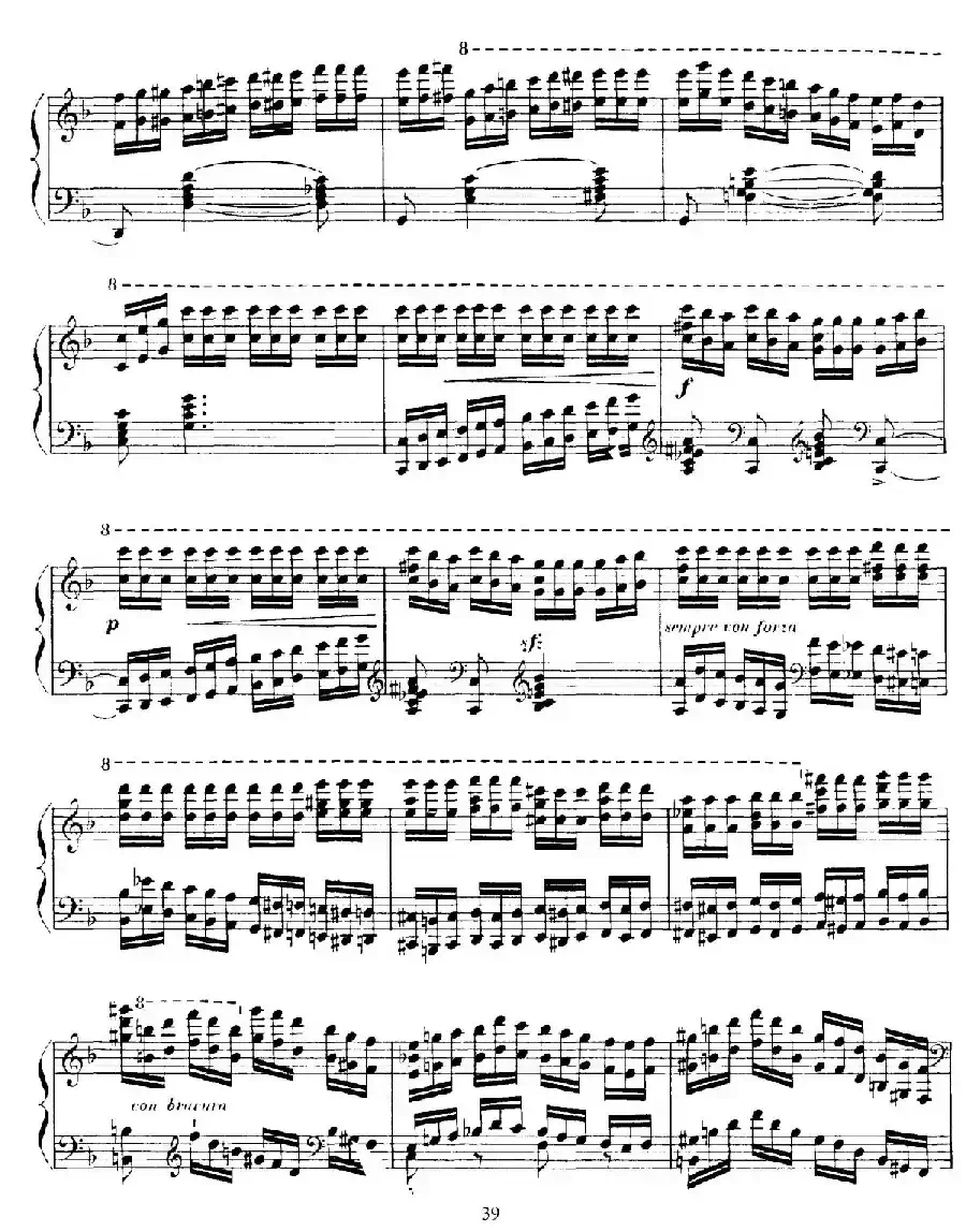 15 Etudes de Vortuosite Op.72（15首辉煌练习曲·9）