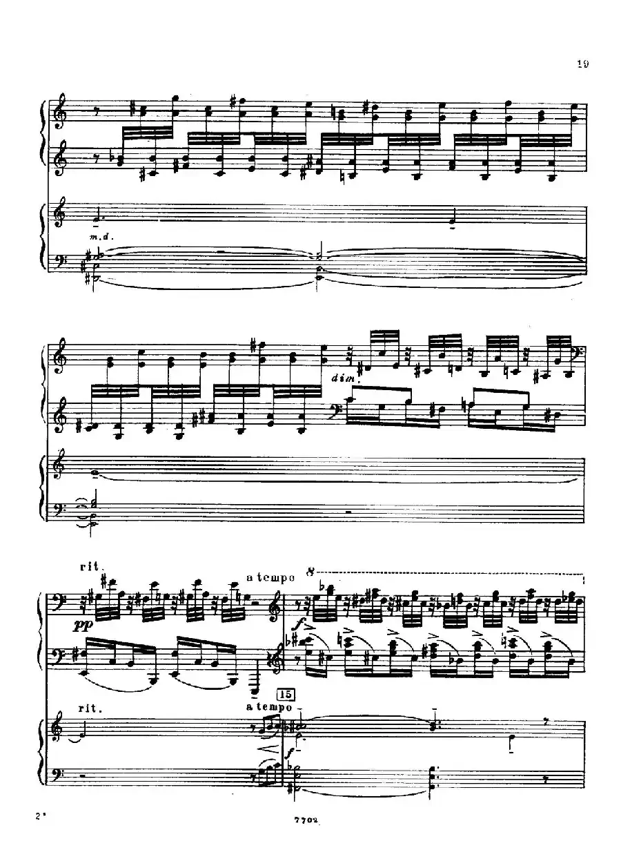 升f小调第一钢琴协奏曲 Op.1（双钢琴版）