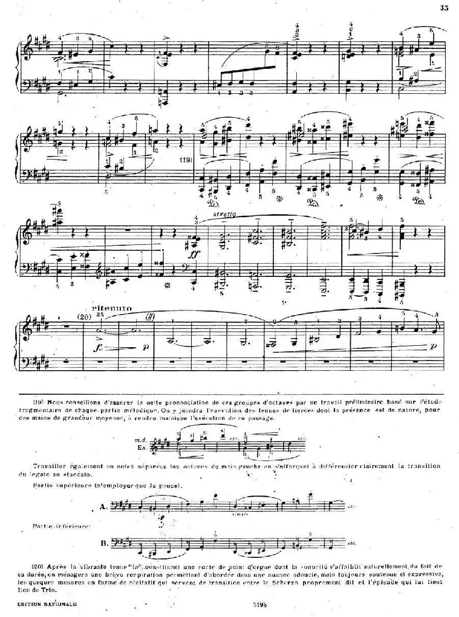 Scherzo No.4 in E Major Op.54（E大调第四谐谑曲·柯尔托教学版​）