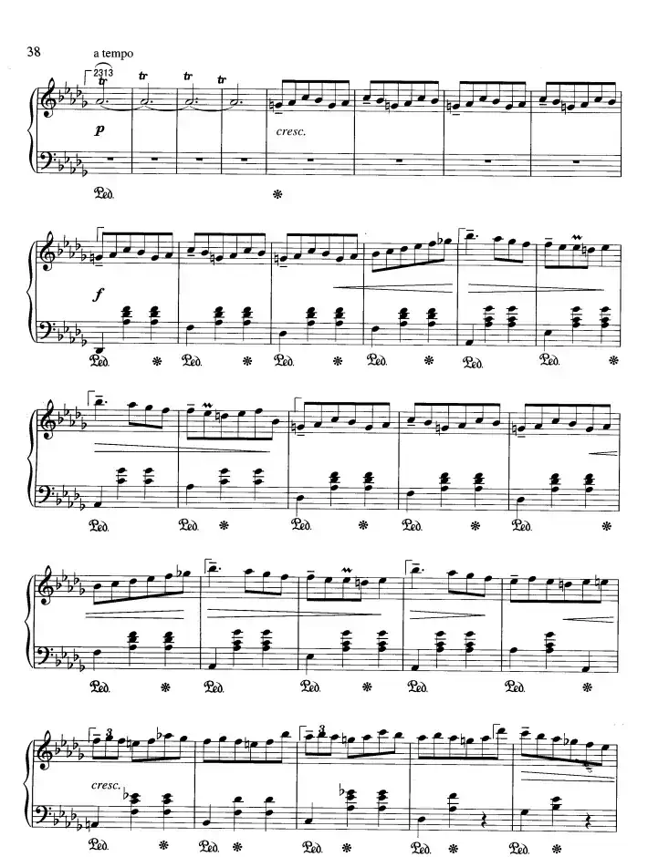 “小狗”圆舞曲（降D大调）