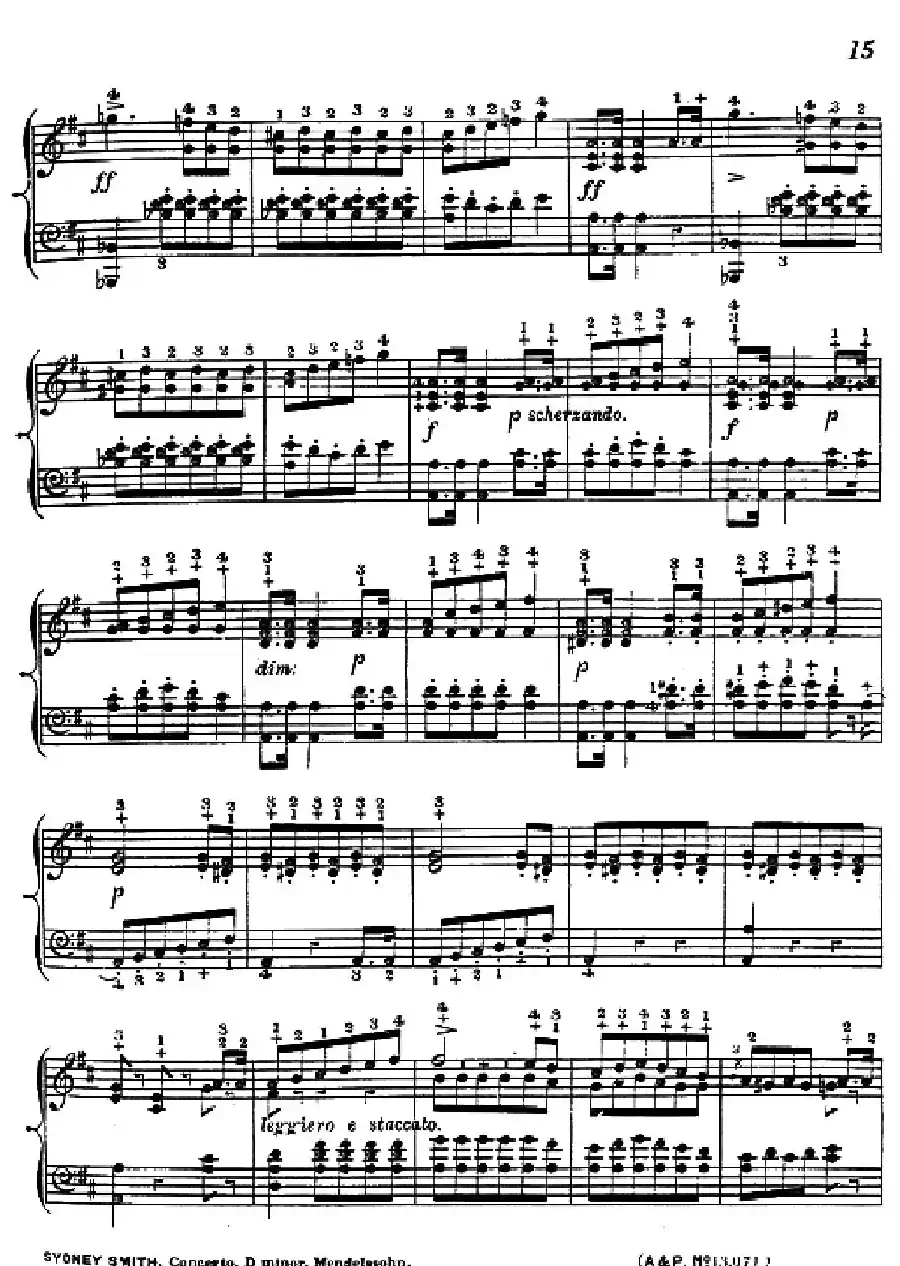 d小调第二钢琴协奏曲（钢琴独奏版）