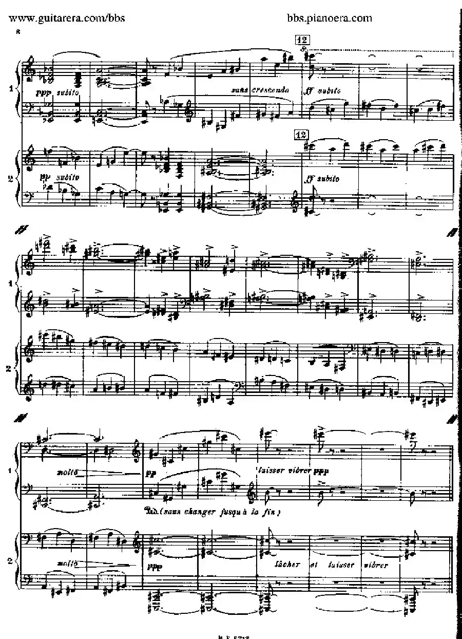 Sonata for Two Pianos（双钢琴奏鸣曲）