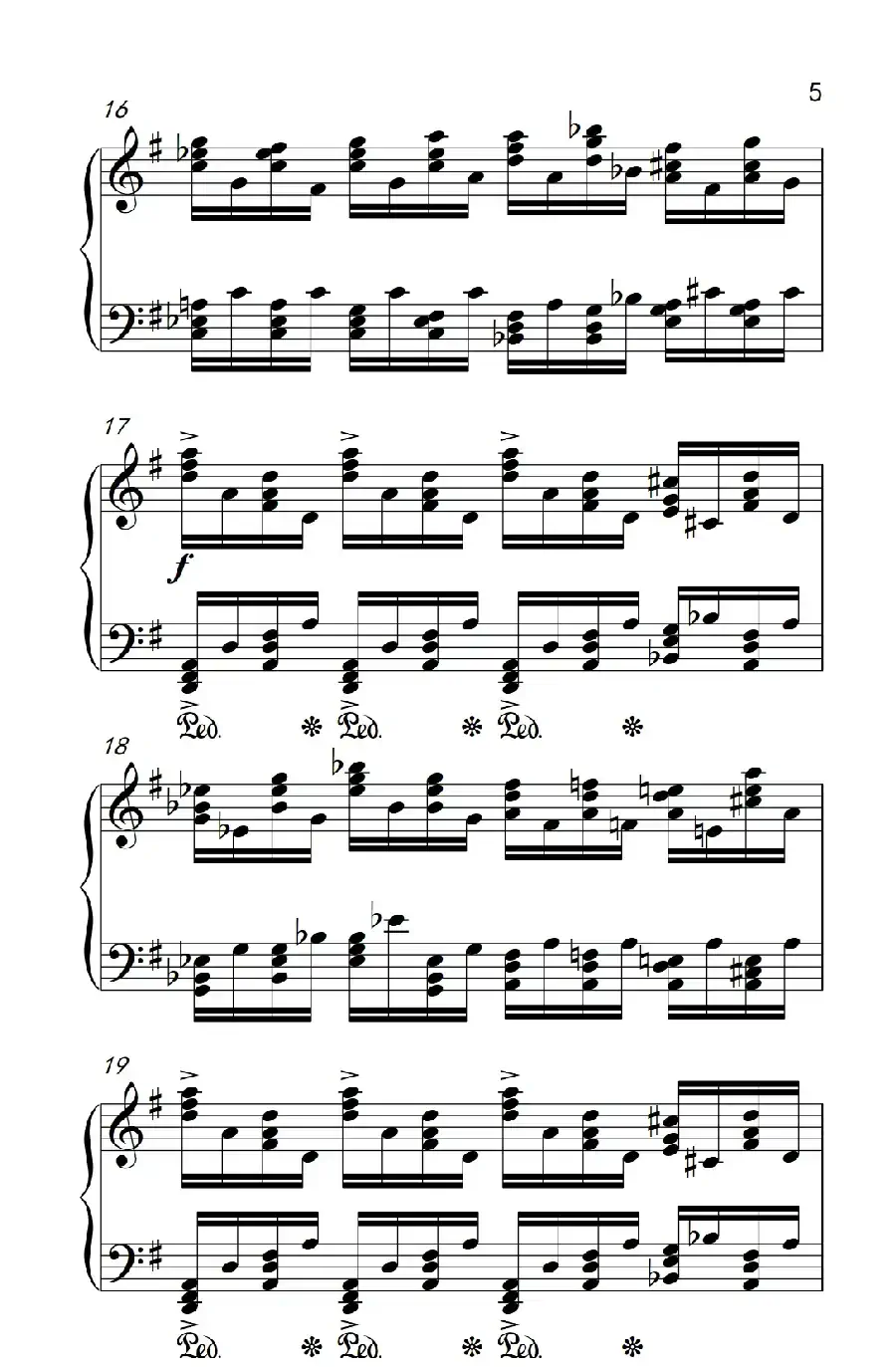 莫什科夫斯基 钢琴练习曲（第三首）