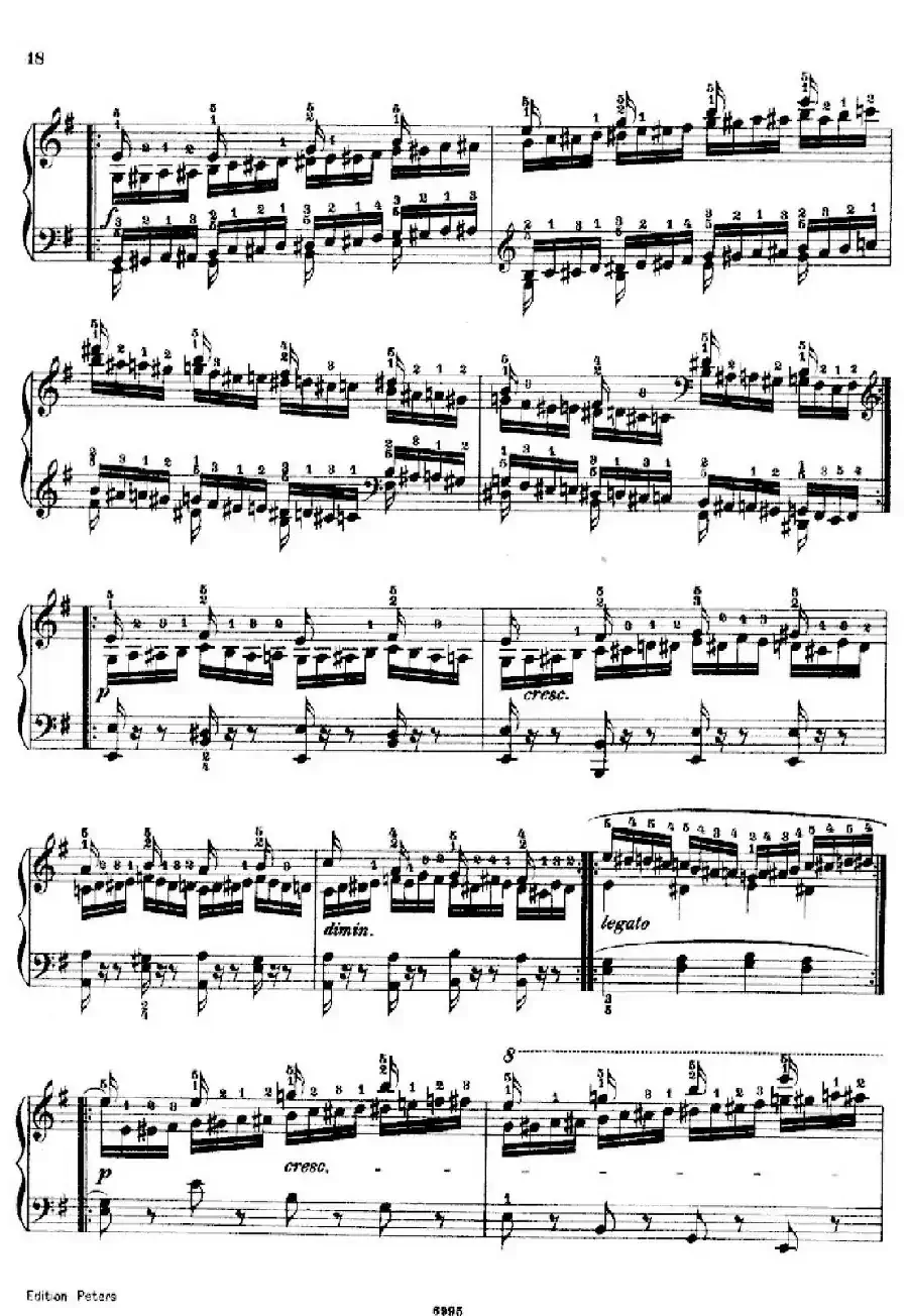 School of the Virtuoso Op.365（60首钢琴高级练习曲·19）