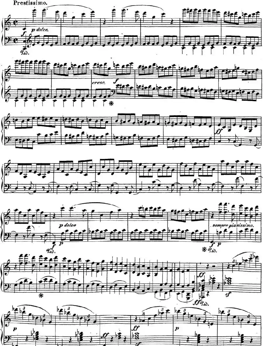 贝多芬钢琴奏鸣曲21 黎明(华尔斯坦) C大调 Op.53 C major