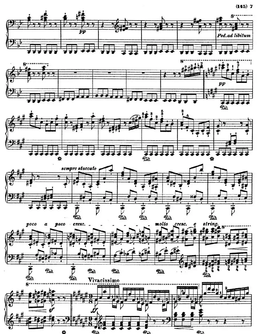 李斯特音乐会练习曲 S145（1 S145 森林的呼啸 Waldesrauschen）