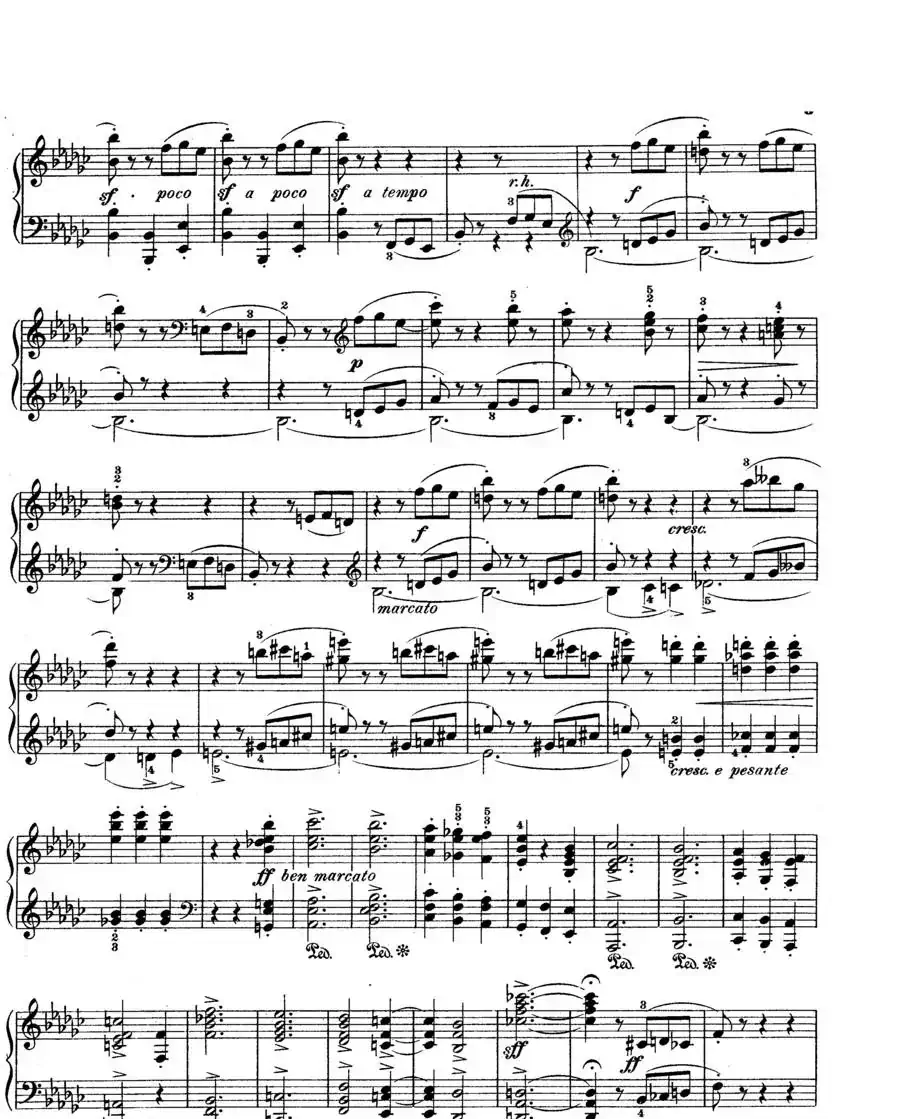 Scherzo in e flat Min Op·4（降e小调谐谑曲）