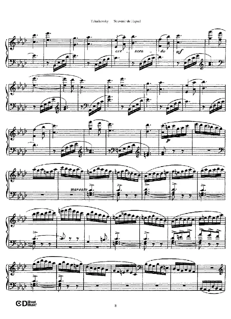 Souvenir de Hapsal Op.2（哈普萨的回忆·2）