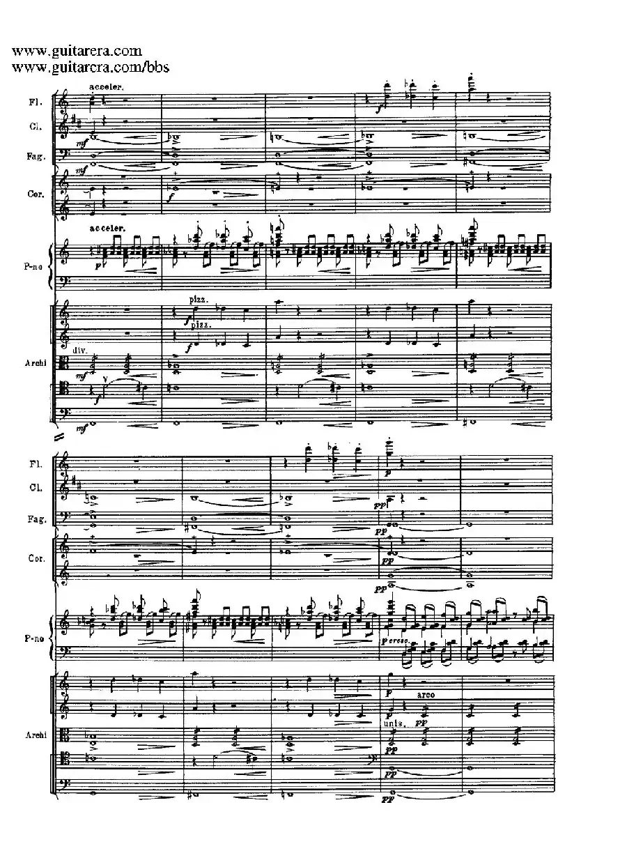 c小调第二钢琴协奏曲 Op.18（第三乐章总谱P25——37）