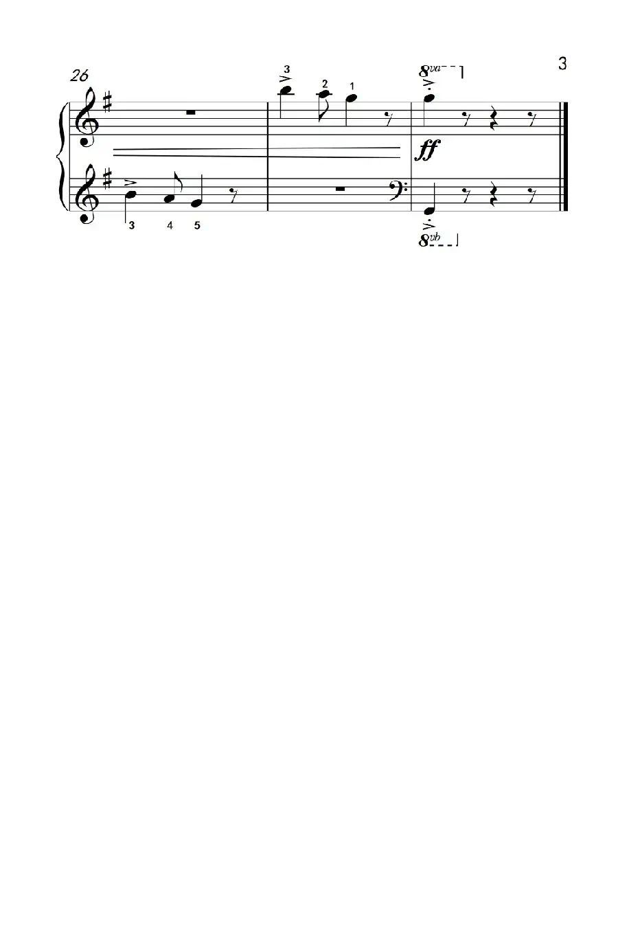 都柏林城(约翰·汤普森 成人钢琴教程 第一册)