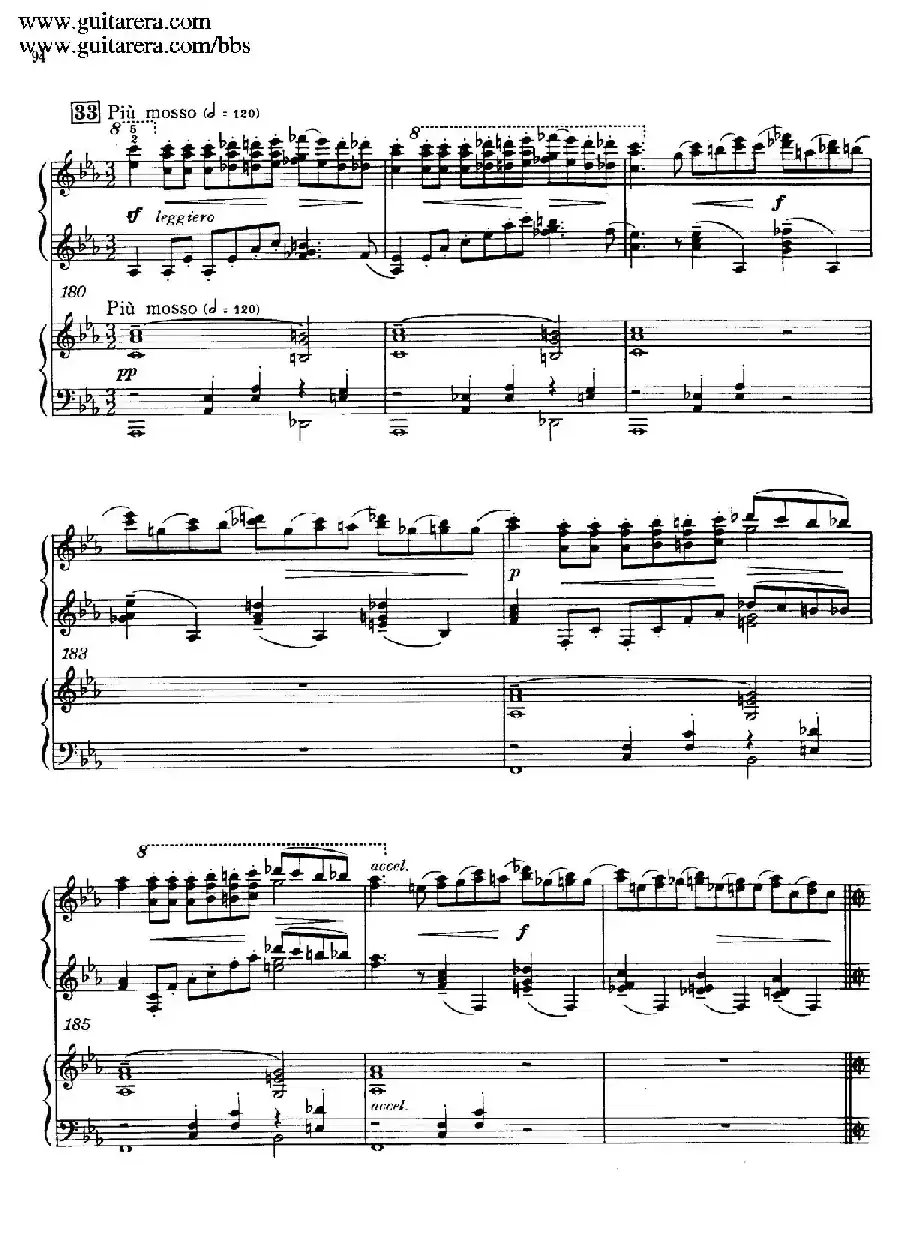 c小调第二钢琴协奏曲 Op.18（双钢琴·第三乐章）