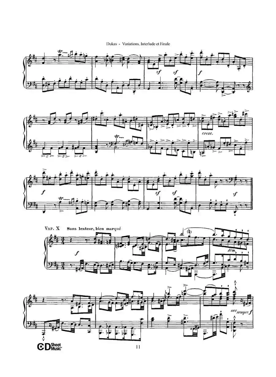 Variations, Interlude & Finale on theme de Rameau（拉摩主题变奏曲、间奏曲和终曲·第一部分）