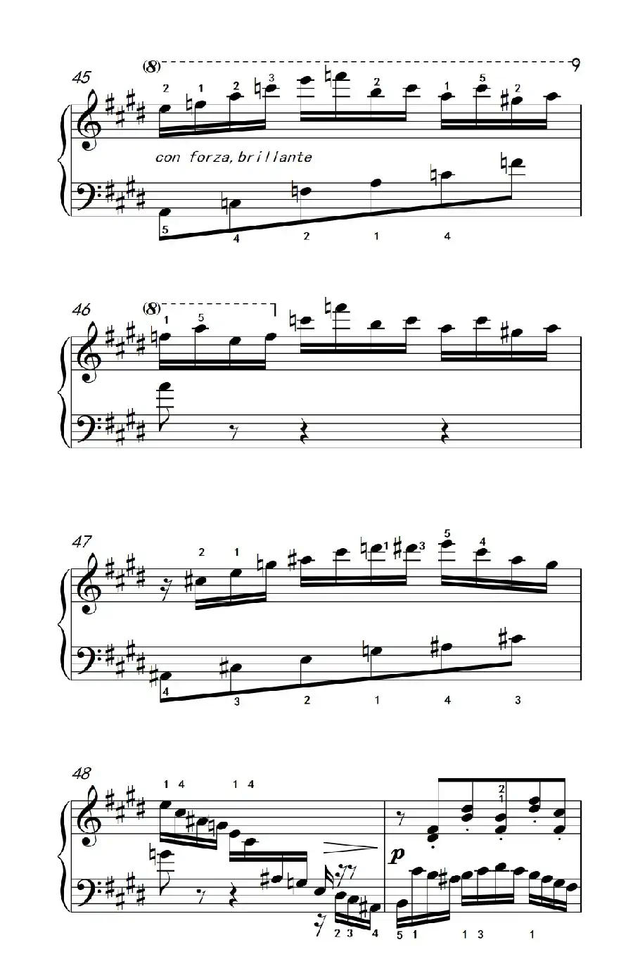 莫什科夫斯基 钢琴练习曲（第一首）