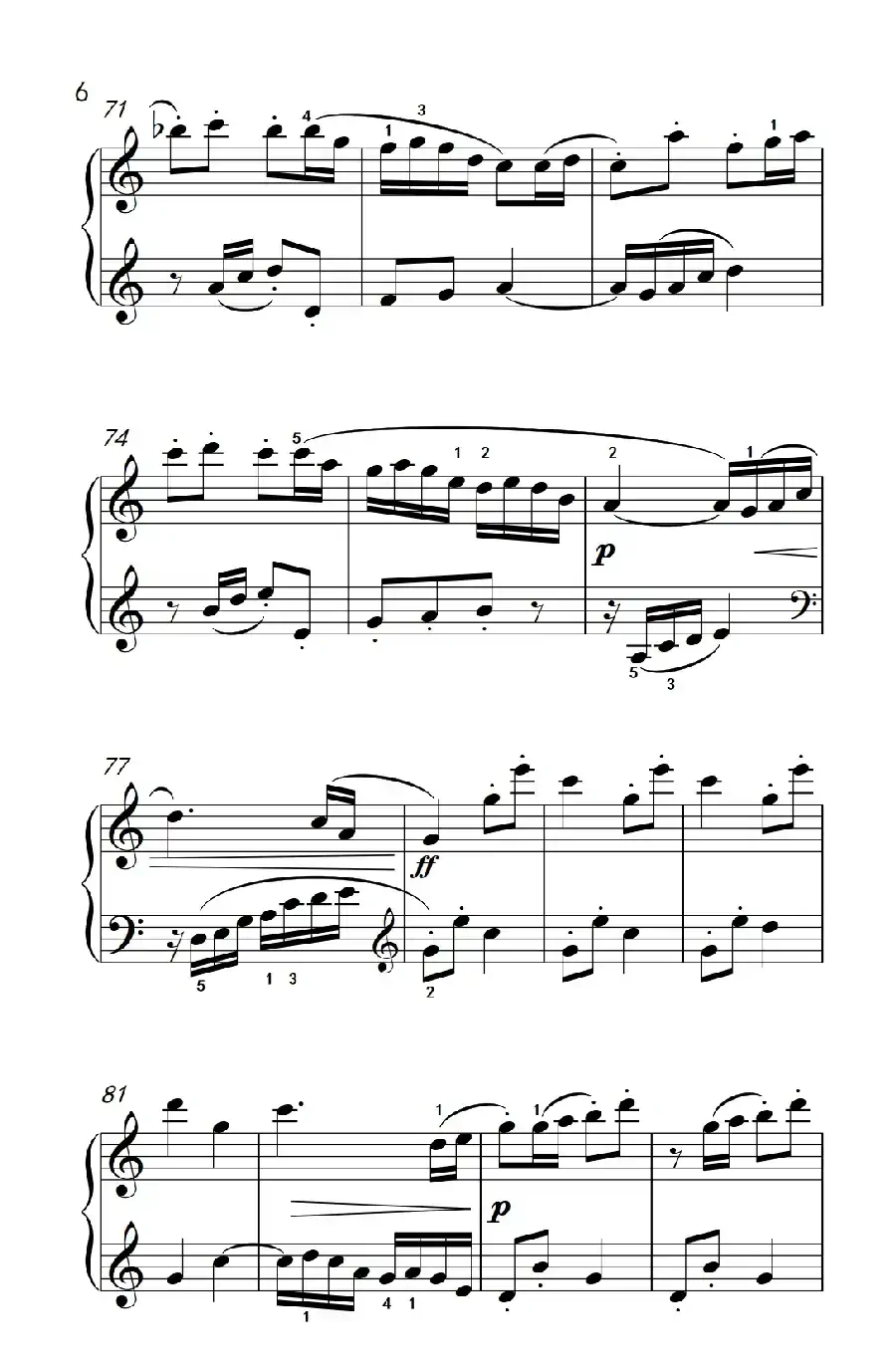 第七级2.宫调式——小喇叭(中央音乐学院 钢琴(业余)考级教程 7-9级)