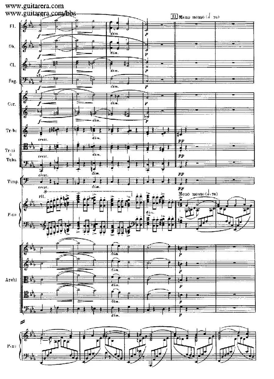 c小调第二钢琴协奏曲 Op.18（第一乐章总谱·P28——36）