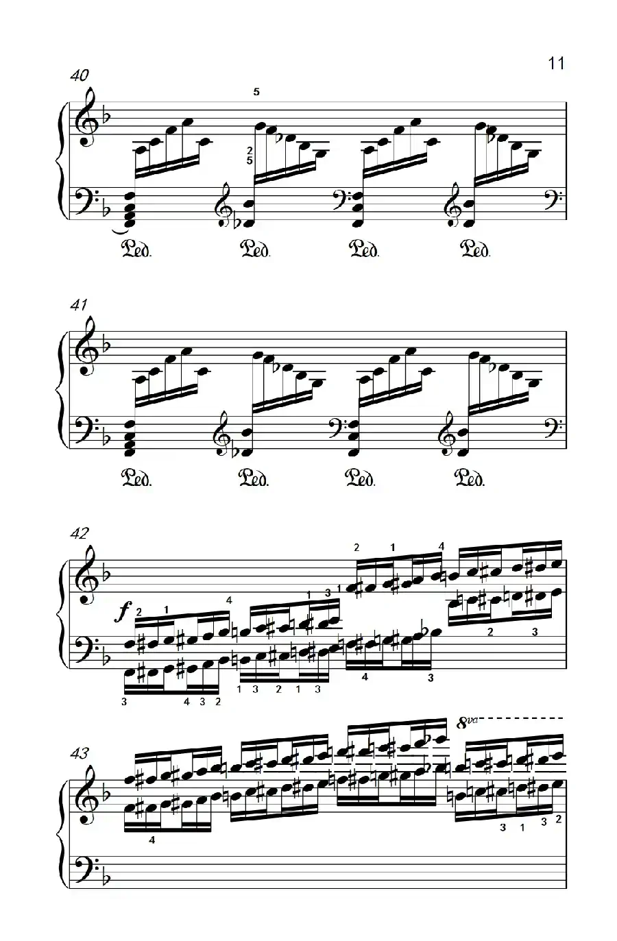 莫什科夫斯基 钢琴练习曲（第六首）