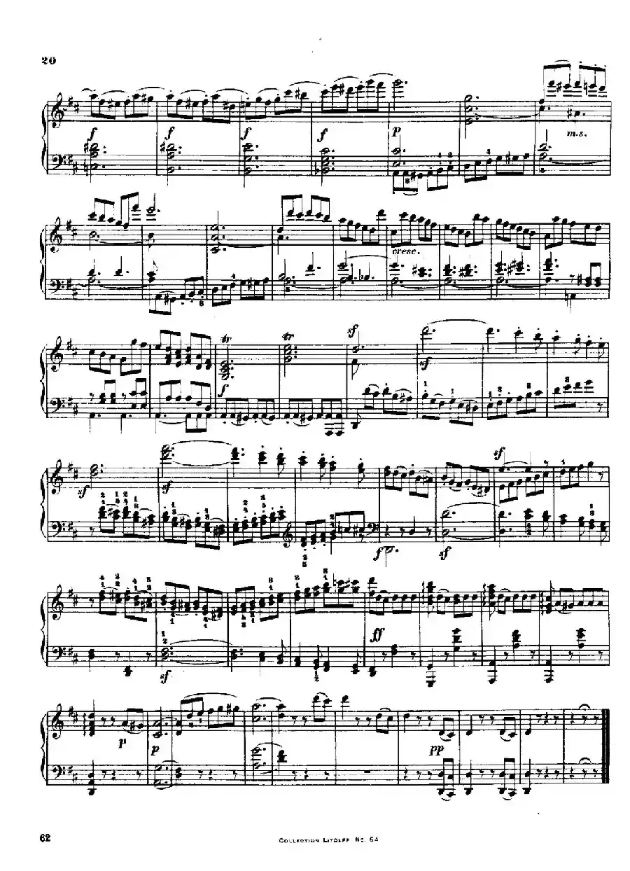 String Quartet No.3 in D Major Op.18-3（D大调第三弦乐四重奏·钢琴独奏版）