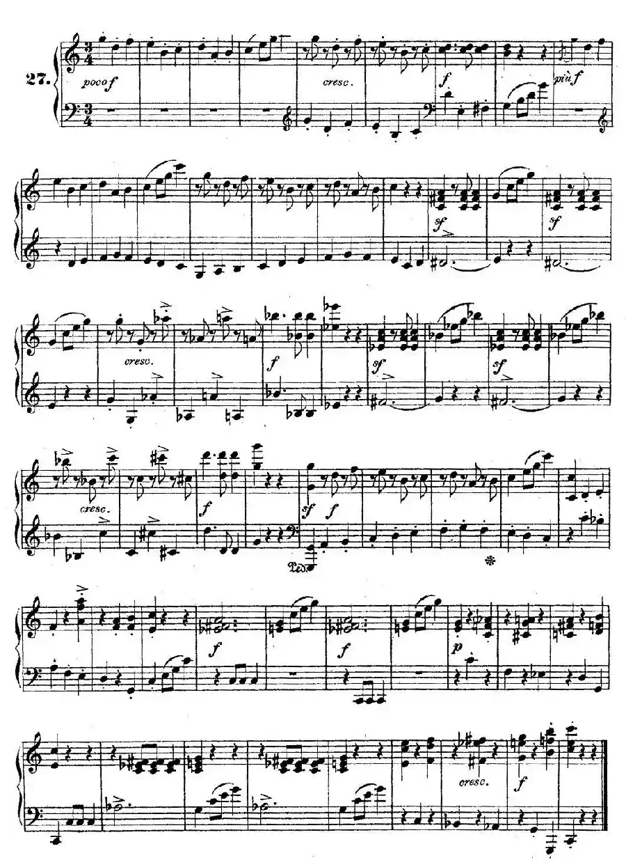 36 Etudes Rhythmiques et Melodiques Op.105（36首节奏与旋律练习曲 26—30）